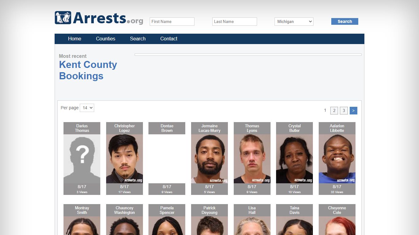 Kent County Arrests and Inmate Search
